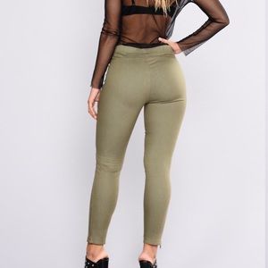 Olive green pants